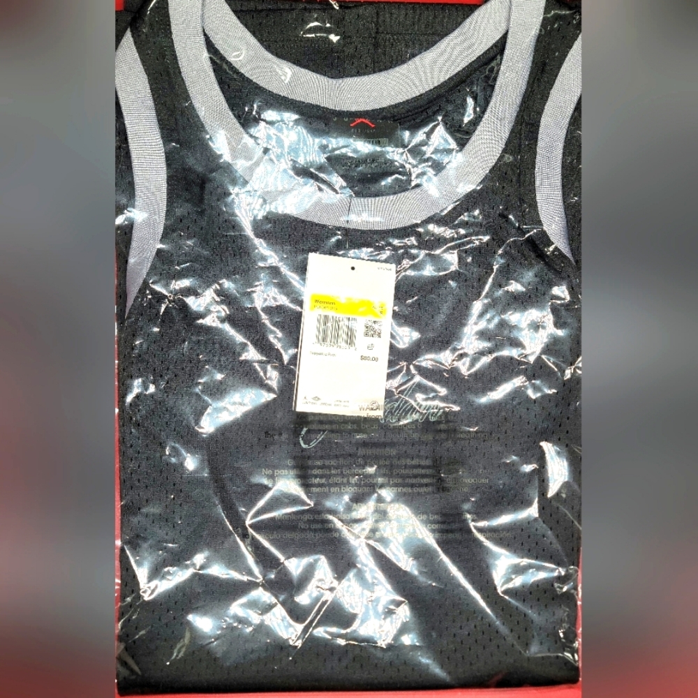 Jordan Jersey Dress Black/Grey/Red Sz L Women NWT
